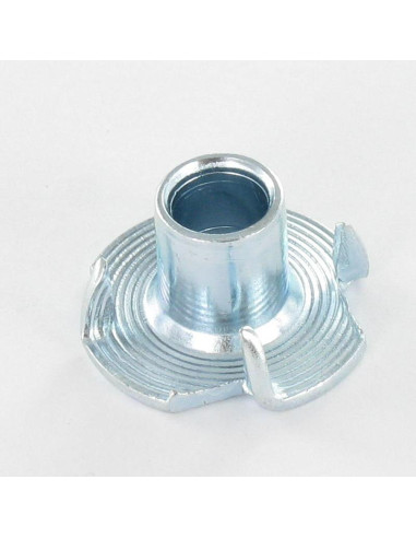 1 x Klauwmoer 9.6X12 zonder schroefdraad Wit...