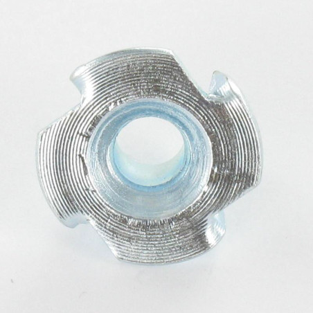 1 x Klauwmoer 9.6X12 zonder schroefdraad Wit verzinkt staal
