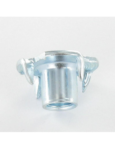 1 x Klauwmoer 9.6X12 zonder schroefdraad Wit...