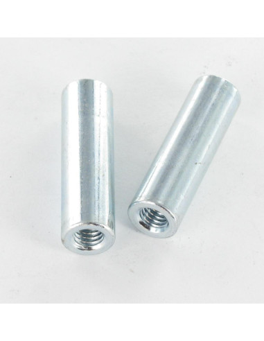 1 x Afstandbus cilindrisch 10X35 M6 Wit...