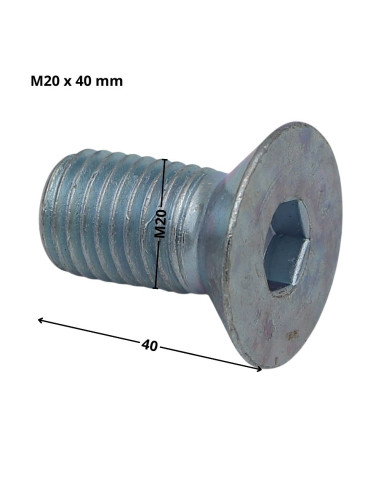 1 x Metalen schroeven FHC verzonken kop met...