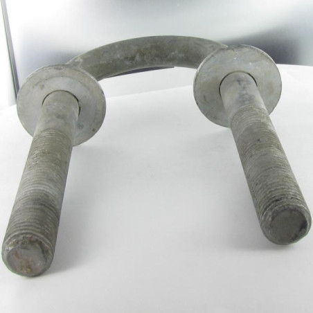 1 x Kabelklem ronde bodem 230x100x230 M20+ECR+ROND hoge corrosiebestendigheid Thermisch verzinkt staal