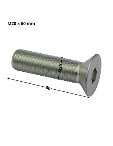 1 x Metalen schroeven FHC verzonken kop met...