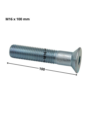 1 x Metalen schroeven FHC verzonken kop met...
