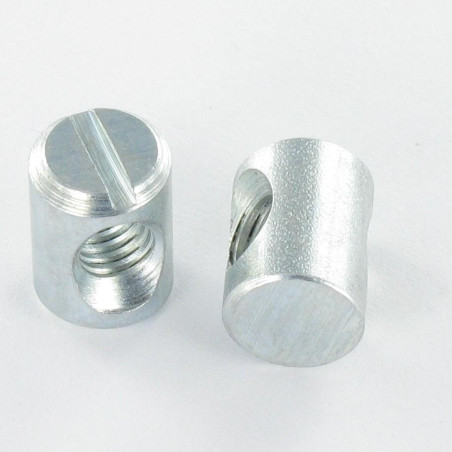 1 x Gesplitst perceel 10X14 M6 CENTRUM Wit verzinkt staal