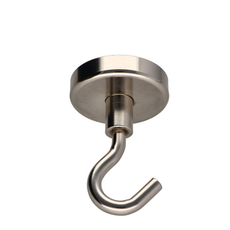 1 x Haak magnetisch diameter 36 Wit verzinkt staal