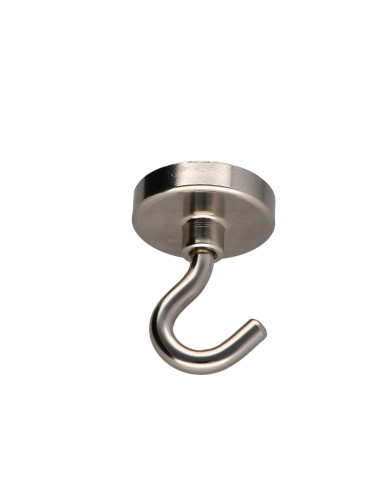 1 x Haak magnetisch diameter 32 Wit verzinkt staal