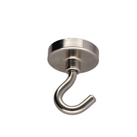 1 x Haak magnetisch diameter 32 Wit verzinkt staal