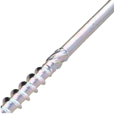 1 x Frameschroef TEKOR zeskantkop TH anti-splijtpunt type 17 cut 10X360 bedraad op 80 TORX T40 Zing cr3 96 hbs roest vrij