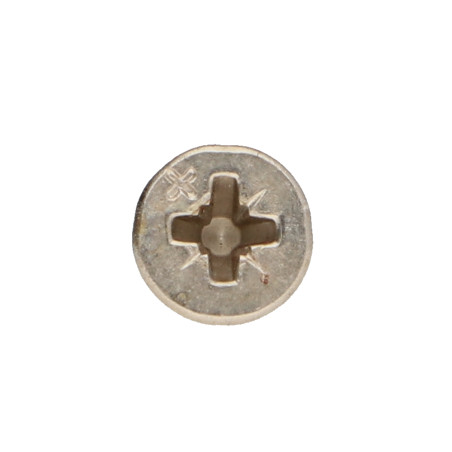 1 x Agglo houtschroeven VBA3 gefreesde kop Pozi 3X15 Nikkelstaal microschroeven