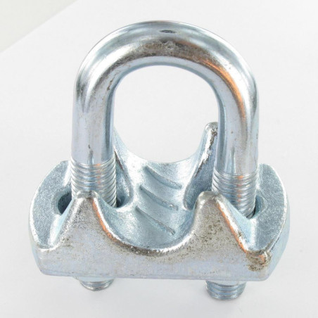 1 x Kabelklem Kabelklem Wit verzinkt staal voor Kabel 5