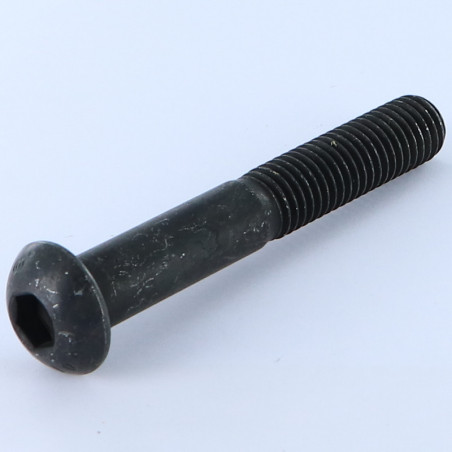 1 x Metalen schroeven Zeshoekig hol M12X80 gedeeltelijke draad klasse 10.9 sleutel van 8 Zwart gegalvaniseerd staal