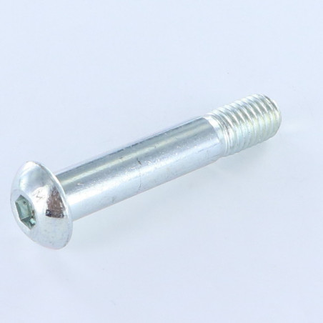 1 x Metalen schroeven Zeshoekig hol M8X70 gedeeltelijke draad klasse 10.9 sleutel van 5 Wit verzinkt staal