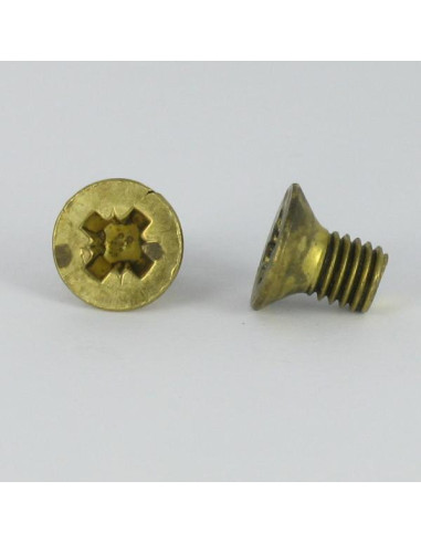 1 x Metalen schroeven Messing gefreesde kop...