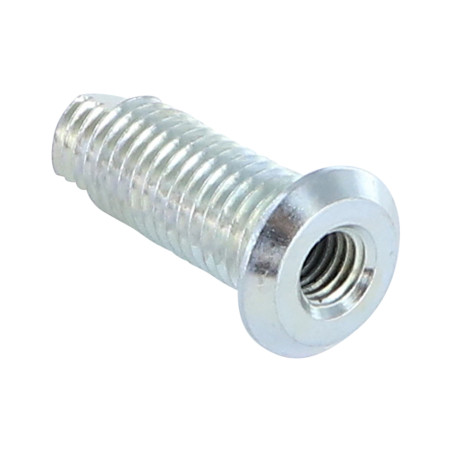 1 x Metalen schroeven Wit verzinkt staal cilindrische kop 18/33 M 30/12 VLAK
