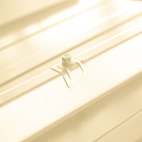 1 x Zelfborende schroef met ruiter voor alles 2 stuks Type C1 RAL1015 licht ivoor 6,3 x 100