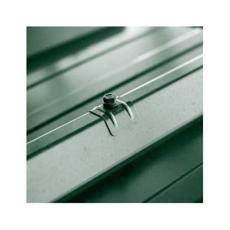 1 x Zelfborende schroef met ruiter voor alles 2 stuks Type E1 RAL6009 dennengroen 6,3 x 100