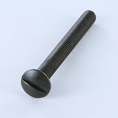 1 x Metalen schroeven gefreesde bolkop split M5X60 Zwart gegalvaniseerd staal