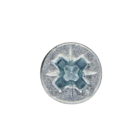 1 x Agglo houtschroeven PREMIUM gefreesde kop Pozi PZ7 4X45 Wit verzinkt staal