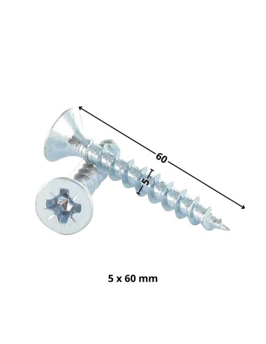 1 x Agglo houtschroeven PREMIUM gefreesde kop...