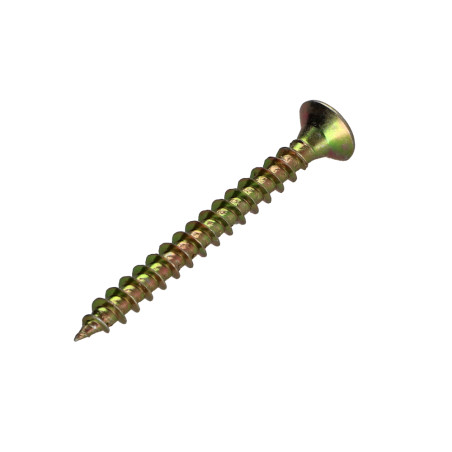 1 x Agglo houtschroeven PREMIUM gefreesde kop Pozi PZ7 4,5X45 Bichromaat