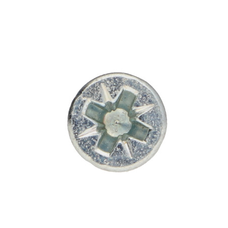 1 x Agglo houtschroeven PREMIUM gefreesde kop Pozi PZ6 3X17 Wit verzinkt staal microschroeven