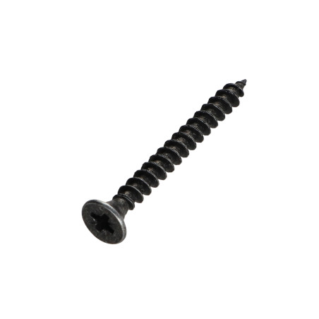 1 x Agglo houtschroeven PREMIUM gefreesde kop Pozi PZ7 4,5X45 Zwart gegalvaniseerd staal