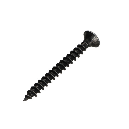 1 x Agglo houtschroeven PREMIUM gefreesde kop Pozi PZ7 4,5X45 Zwart gegalvaniseerd staal