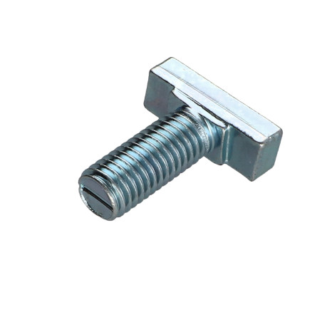 1 x Metalen schroeven hamerkop M12/30 12X34 Klasse 6.8 Wit verzinkt staal