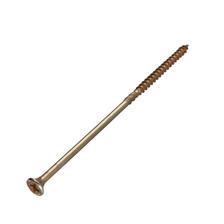 1 x Agglo houtschroeven VBA3 gefreesde kop Pozi 6X160 gedeeltelijke draad Bichromaat