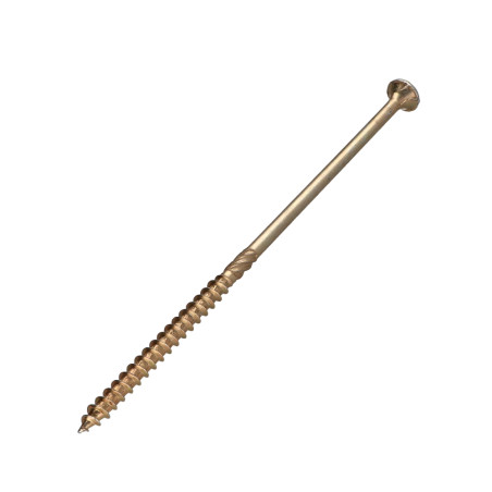 1 x Agglo houtschroeven VBA3 gefreesde kop Pozi 6X160 gedeeltelijke draad Bichromaat