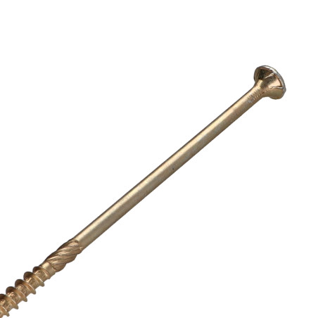 1 x Agglo houtschroeven VBA3 gefreesde kop Pozi 6X160 gedeeltelijke draad Bichromaat