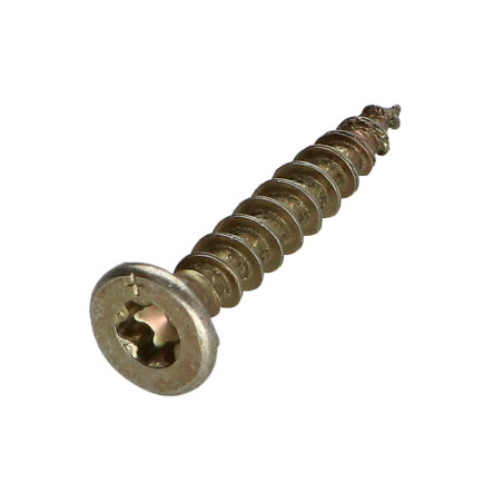 1 x Agglo houtschroeven VBA3 gefreesde kop kartel 4,5X30 TORX T20 Bichromaat