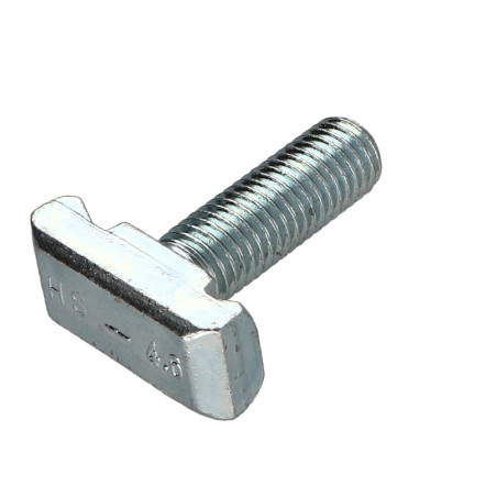 1 x Metalen schroeven hamerkop M12X40 14X35 Wit verzinkt staal