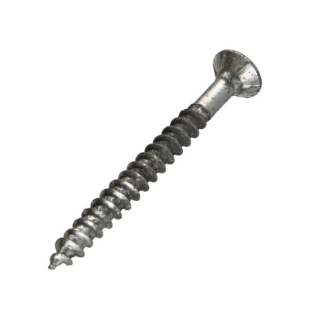 1 x Agglo houtschroeven VBA3 gefreesde kop kartel 8x80 bedraad op 64 TORX T40 Wit verzinkt staal