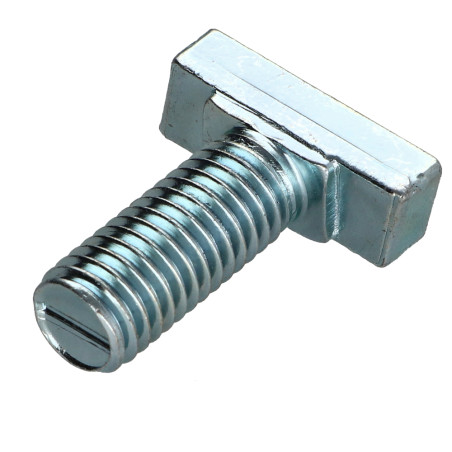 1 x Metalen schroeven hamerkop M12/30 12X32 Klasse 6.8 Wit verzinkt staal