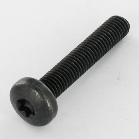1 x Metalen schroeven bolkop TORX T40 M8X35 klasse 10.9 Zing nikkel zwart 480 hbs roest vrij rood - Zwart versterkt hoge