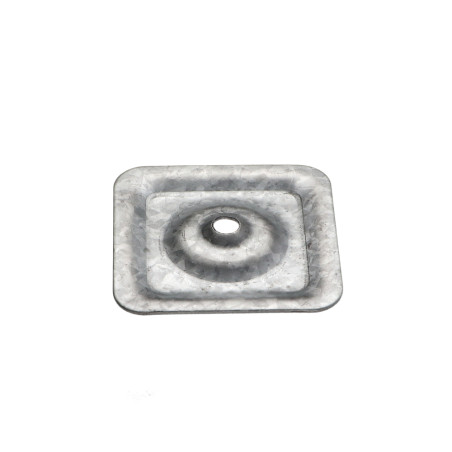 1 x Afdichtingsplaat 40x40 gat 7 hoge corrosiebestendigheid Thermisch verzinkt staal