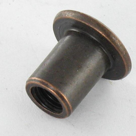 1 x Combifix bindmoer platte kop kopdiameter 15 diameter 9 lengte onder de kop 12 M6 sleutel van 4 BRON