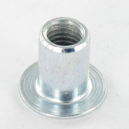 1 x Combifix bindmoer platte kop kopdiameter 22.5 diameter 13 lengte onder de kop 18 M10 Wit verzinkt staal