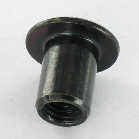 1 x Combifix bindmoer platte kop kopdiameter 15 diameter 9 lengte onder de kop 12 M6 sleutel van 4 Zwart gegalvaniseerd