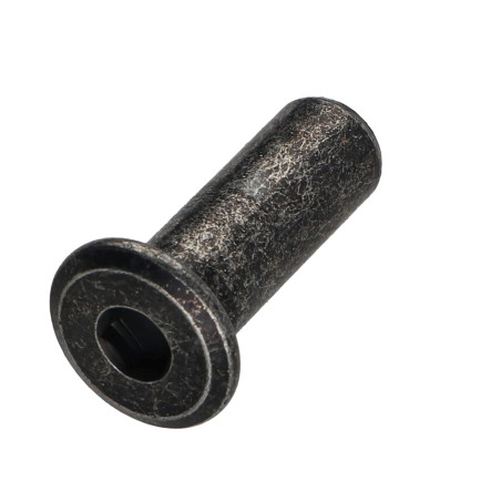 1 x Combifix bindmoer platte kop kopdiameter 15 diameter 9 lengte onder de kop 25 M6 sleutel van 5 Zwart gegalvaniseerd