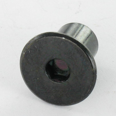 1 x Combifix bindmoer platte kop kopdiameter 22.5 diameter 13 lengte onder de kop 18 M10 Zwart gegalvaniseerd staal