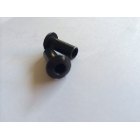 1 x Combifix bindmoer Bolkop breed rond kopdiameter 12 diameter 6 lengte onder de kop 8 M5 sleutel van 3 RVS