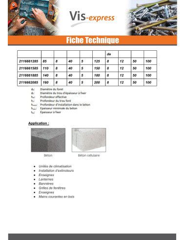 1 x Betonschroeven zeskantkop TH split 6.5X32...