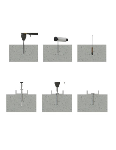 1 x Betonschroeven kop bollig TORX TORX T30...