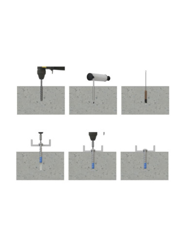 1 x Betonschroeven cilindrische kop TORX T40...