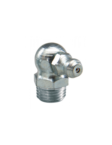 1 x Engraxador angular 90° M8 steek van 125 Wit...