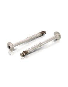 Betonschroeven kop bollig TORX T30 A4 RVS 7,5X60 bedraad...