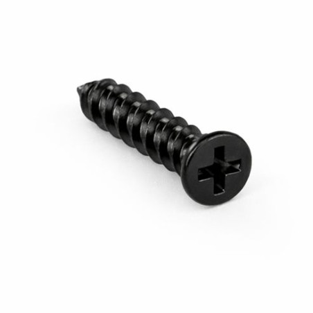 1 x Zelftappende schroef voor plastic gefreesde kop Phillips 0 1.6X3 Zwart gegalvaniseerd staal microschroeven